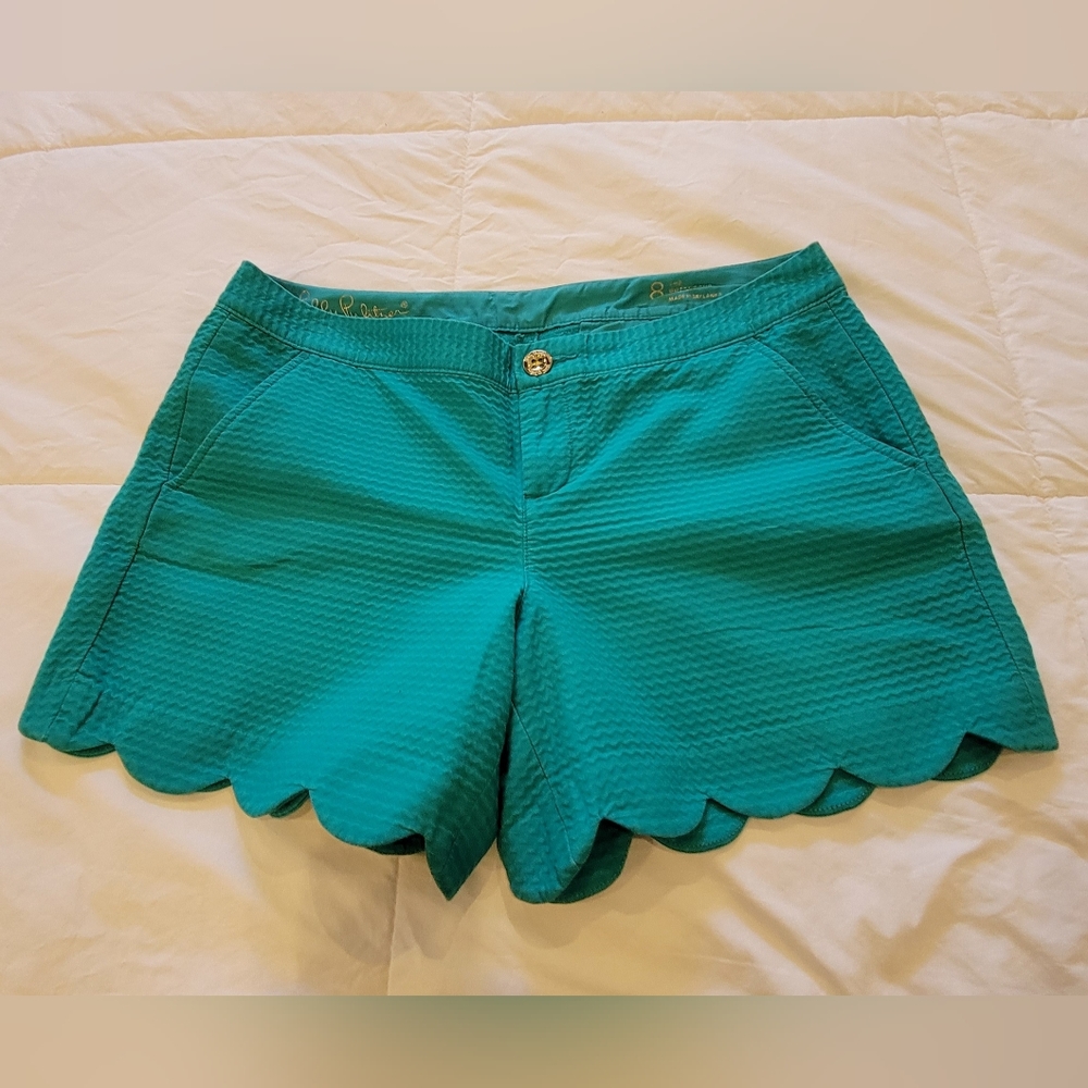 Lilly Pulitzer Buttercup Shorts. Size 8. Agate green.